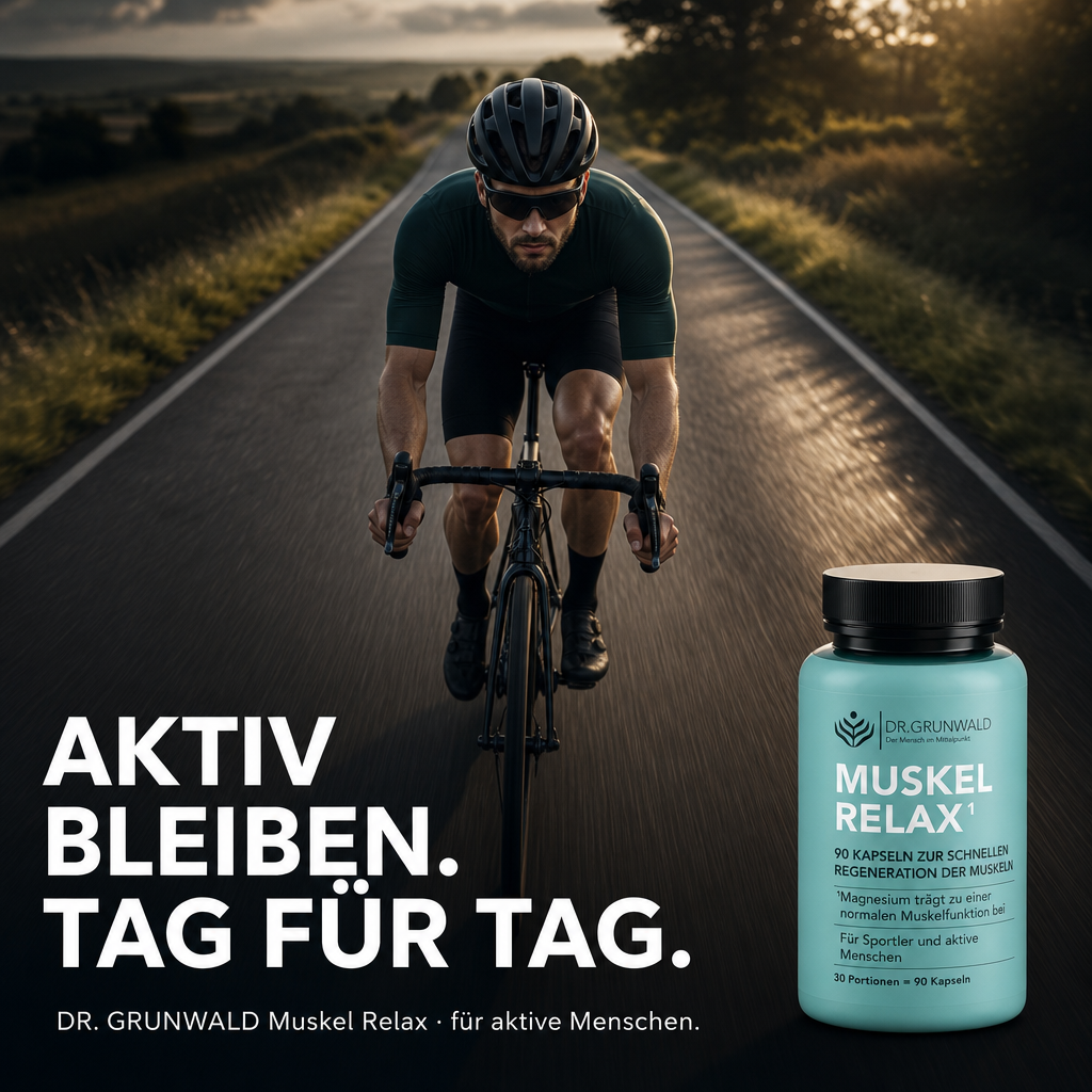 DR.GRUNWALD Muskel Relax, Aminosäuren + Magnesium, 90 Kapseln vegan